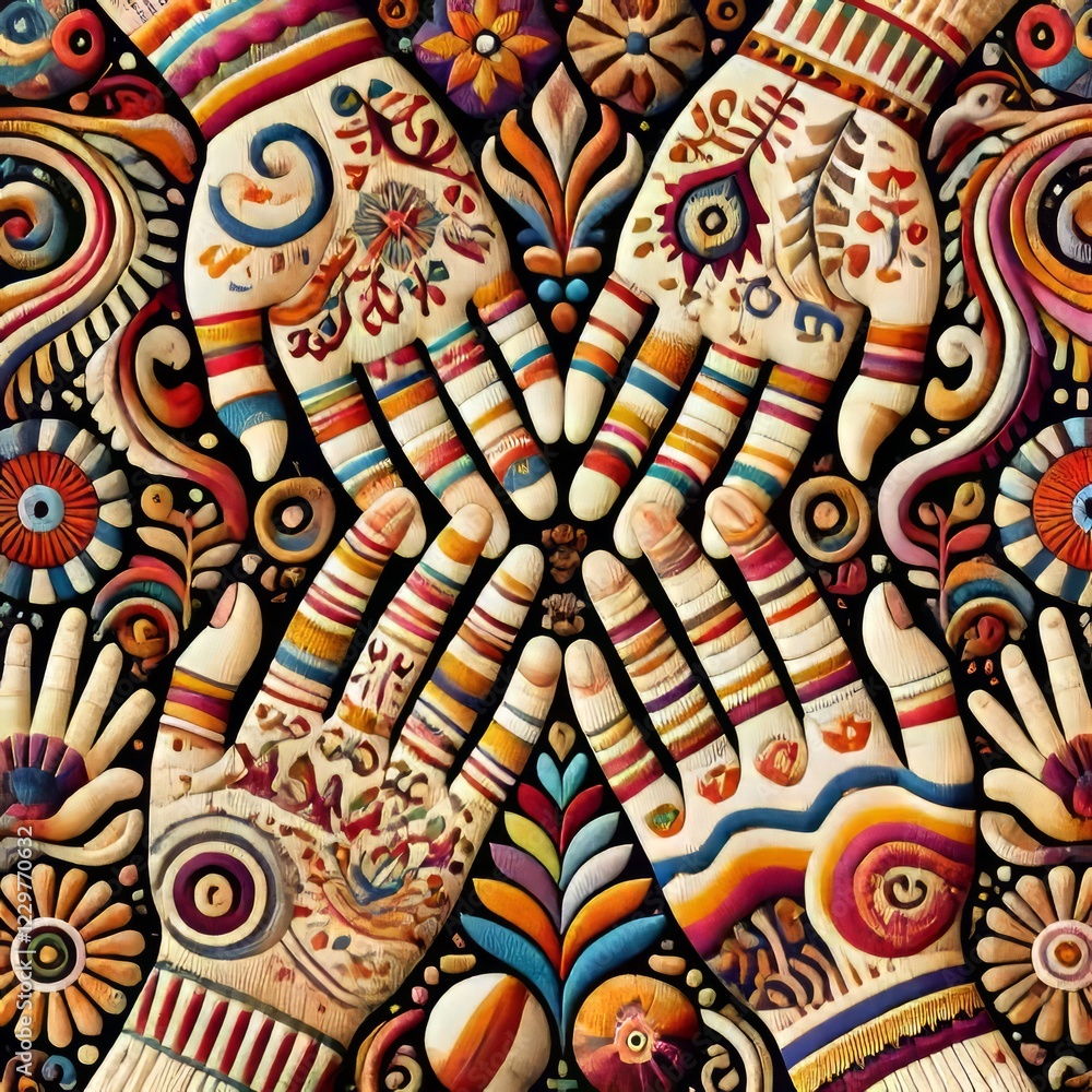Latin American patterns and colors Latin American patterns and colors