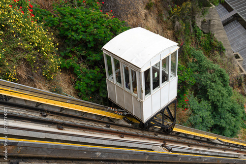 Elevator (Ascensor) Concepcion Hill, Valparaiso, Chile.