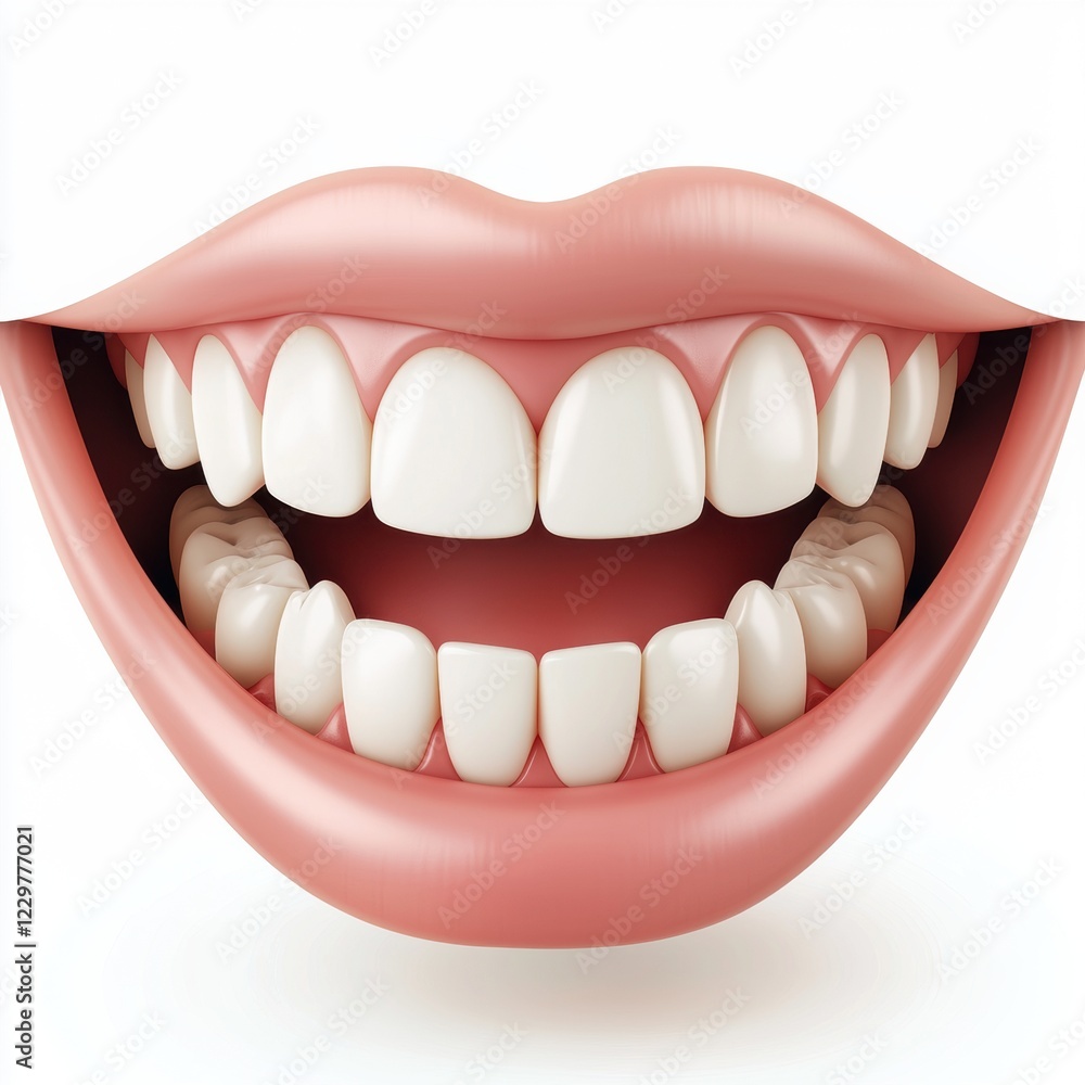wide, natural smile with visible dimples and perfect teeth, placed on a bright white background wide, natural smile with visible dimples and perfect teeth, placed on a bright white background