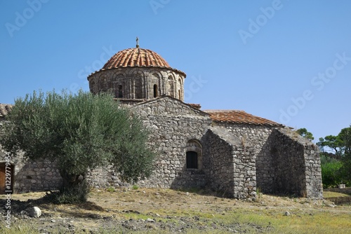 Thari monastery, Rhodes, Dodecanese, Greece, Europe photo