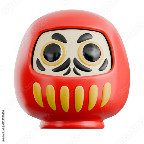 Daruma Doll 3d Illustration