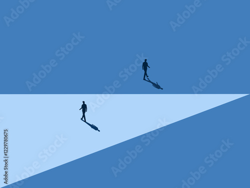 Conflicting ideas, businessmen going their separate ways