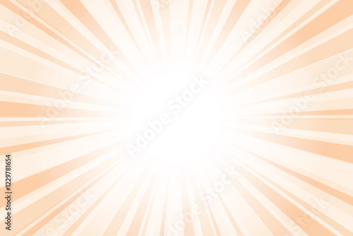 Orange sun burst abstract background. Abstract apricot orange background with sun ray. Summer vector illustration.