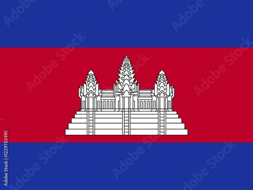 Official national flag of Cambodia