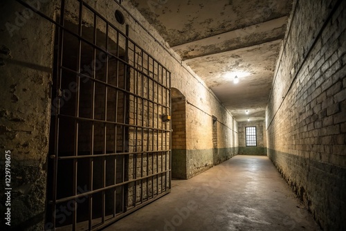 Wallpaper Mural Confinement: Abstract Stock Photo - Walls, Shadows, and Limited Space Torontodigital.ca