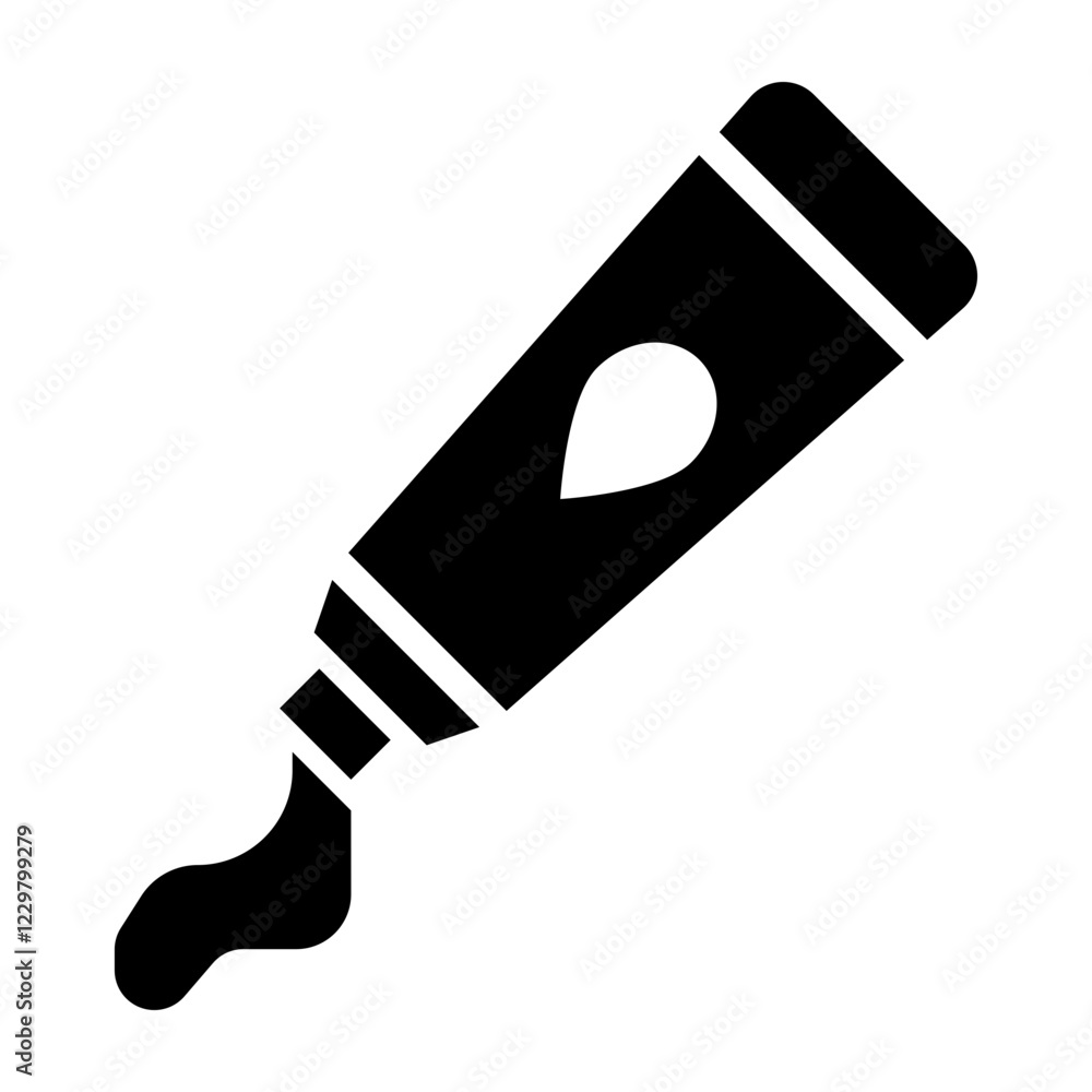 Acrylic Paint Tube Vector Icon Design Acrylic Paint Tube Vector Icon Design