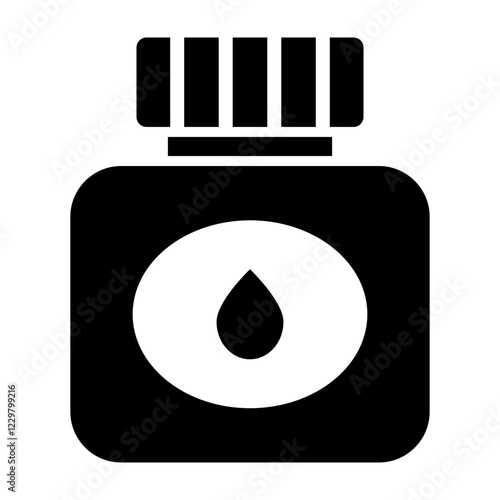 Ink Bottle Vector  Icon Design