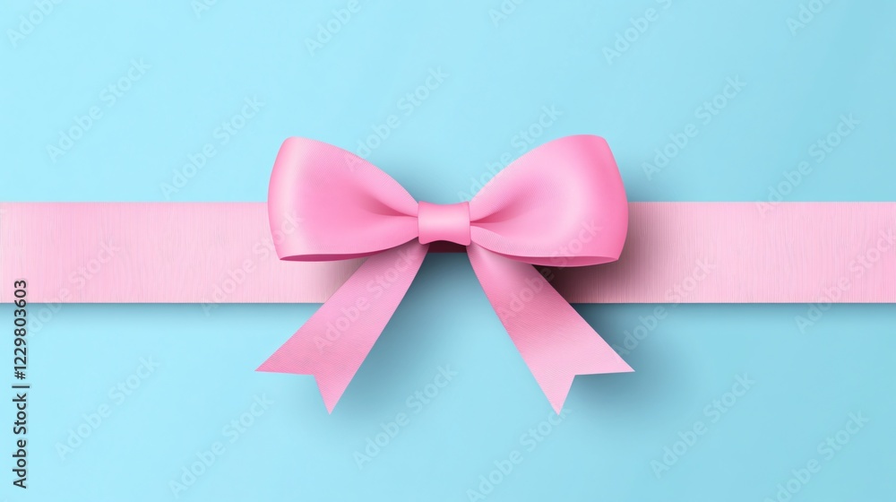 Elegant Pink Bow Ribbon Decoration Vector Design for Gifts, Cards, and Packaging Elegant Pink Bow Ribbon Decoration Vector Design for Gifts, Cards, and Packaging