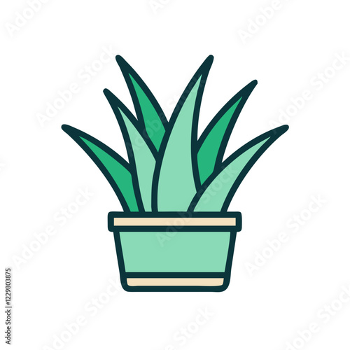 aloe vera plant icon design