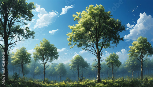 trees in the forest