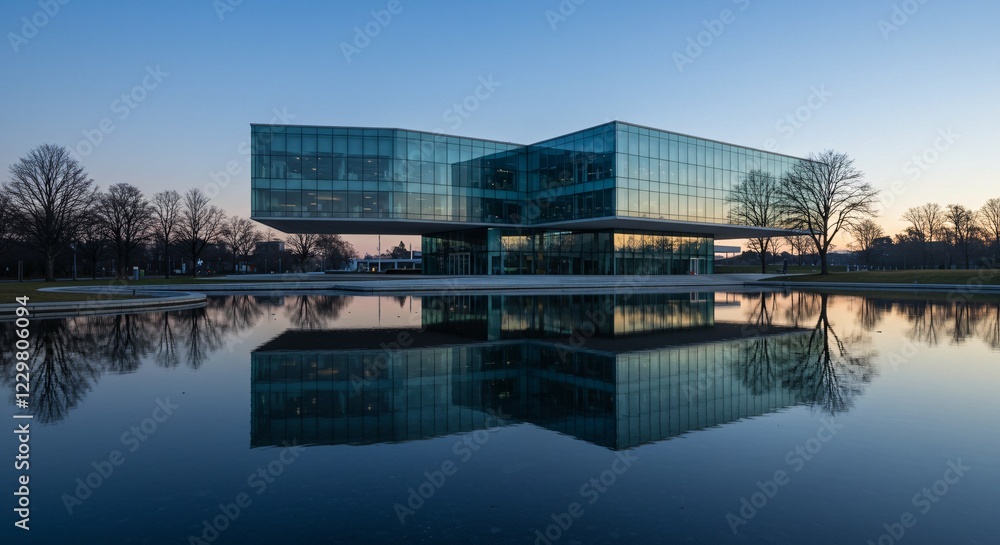 Naklejka premium Reflection in the water