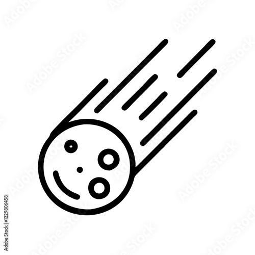 asteroid icon design