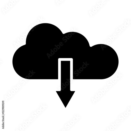 Cloud Download glyph icon