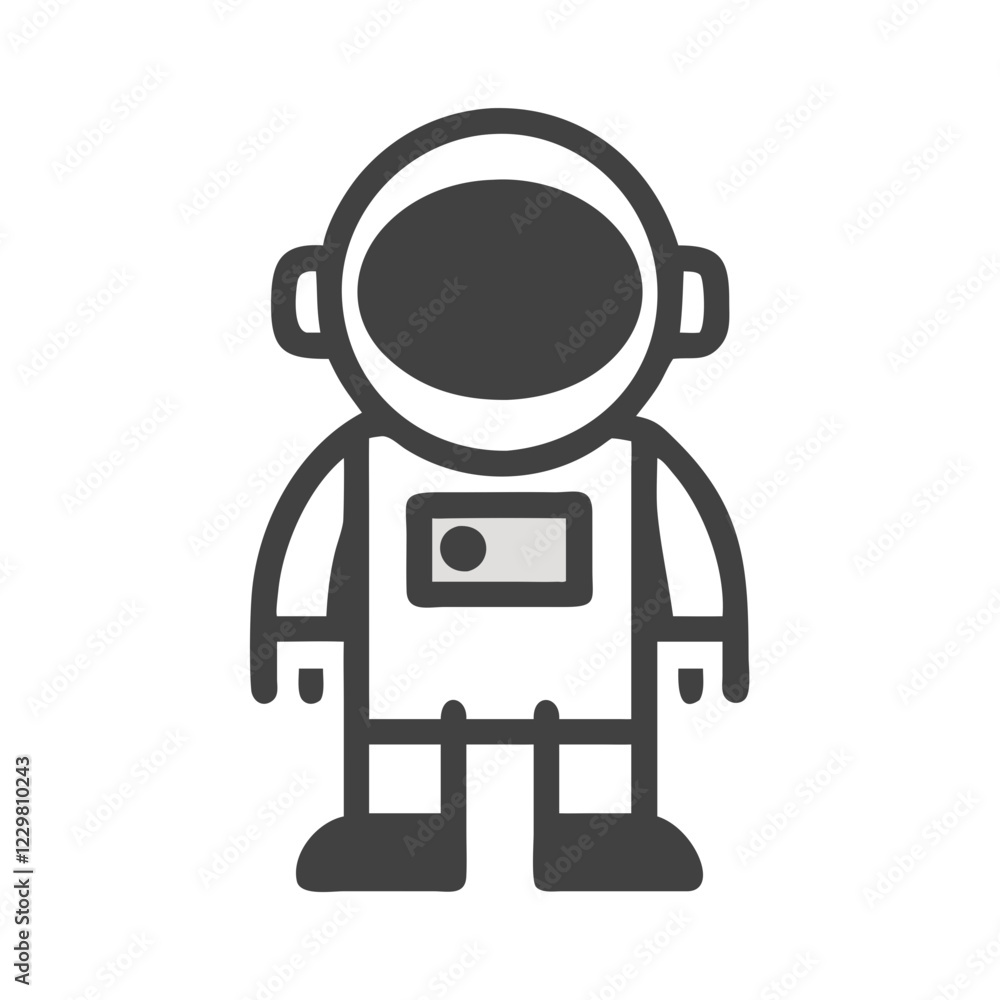 Fototapeta premium astronaut icon design