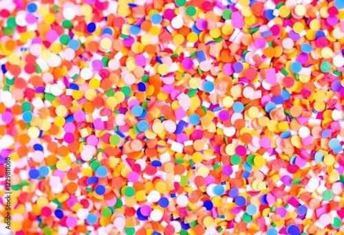 Colorful wallpaper with confetti pattern