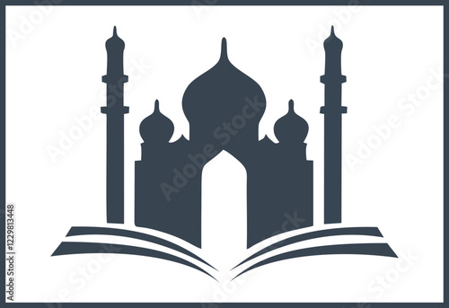 Vector beautiful mosque icon