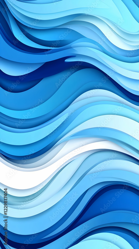 Abstract blue waves, flowing design, background texture Abstract blue waves, flowing design, background texture