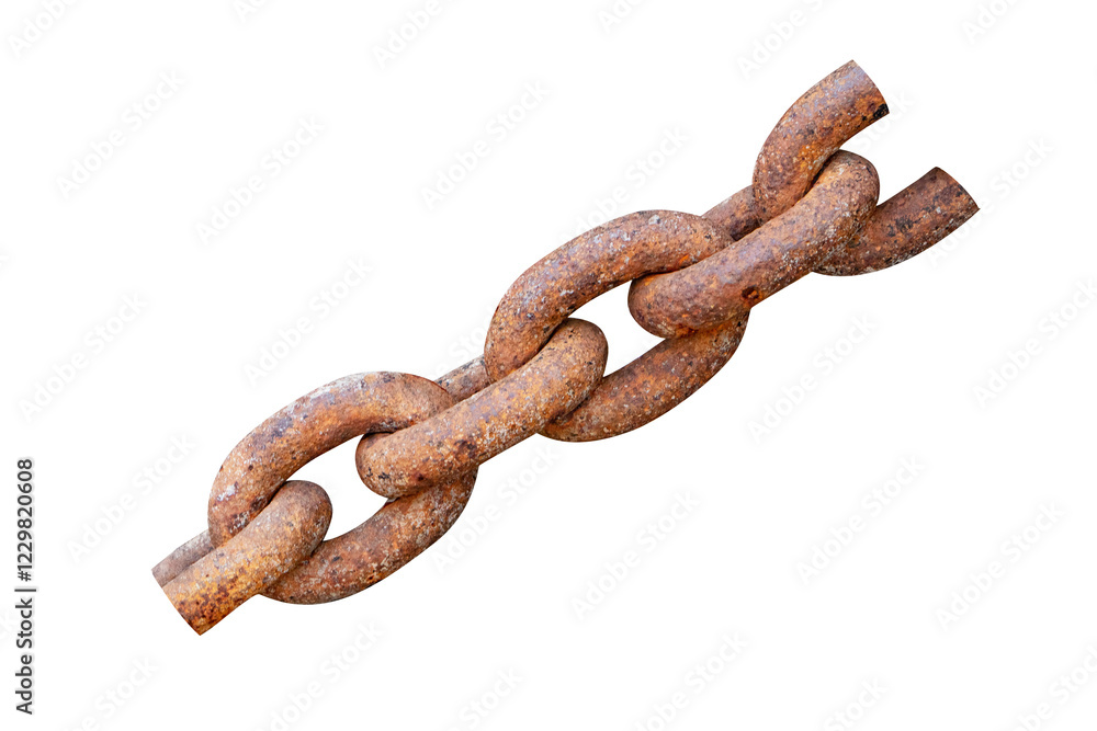 Old rusty yellow, red chain joint texture piled on floor. Perfect for industry and grunge themes. Isolated on cut out PNG or transparent background. For pulling or tightening large and strong objects. Old rusty yellow, red chain joint texture piled on floor. Perfect for industry and grunge themes. Isolated on cut out PNG or transparent background. For pulling or tightening large and strong objects.