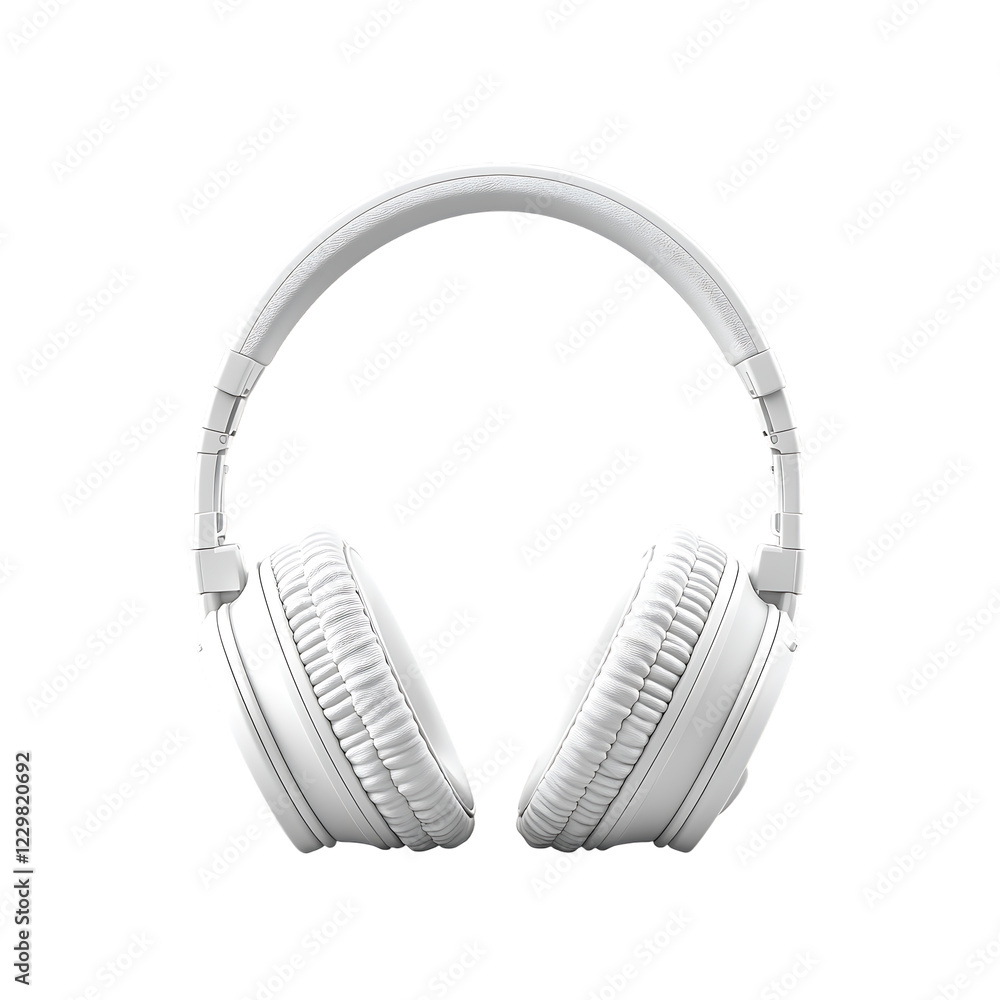 white headphones isolated on a transparent background, in a PNG format white headphones isolated on a transparent background, in a PNG format