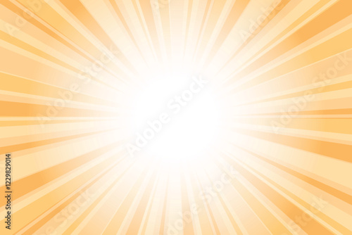 Orange apricot sun burst abstract background. Abstract yellow apricot willpower orange background with sun ray. Summer vector illustration.