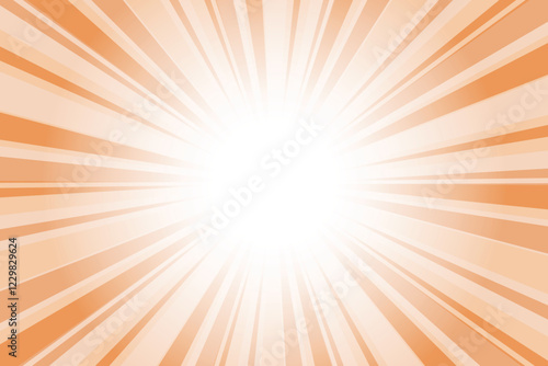 Orange sun burst abstract background. Abstract willpower orange background with sun ray. Summer vector illustration.