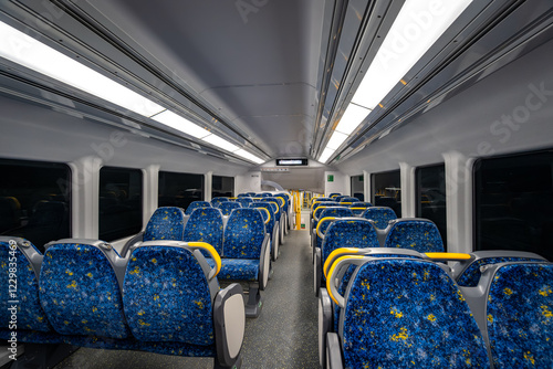 Photography Sydney, NSW, Australia - On board a metro train, interior