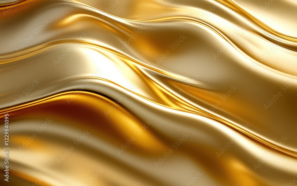 This is a close up image featuring a gold cloth that has waves on its surface This is a close up image featuring a gold cloth that has waves on its surface