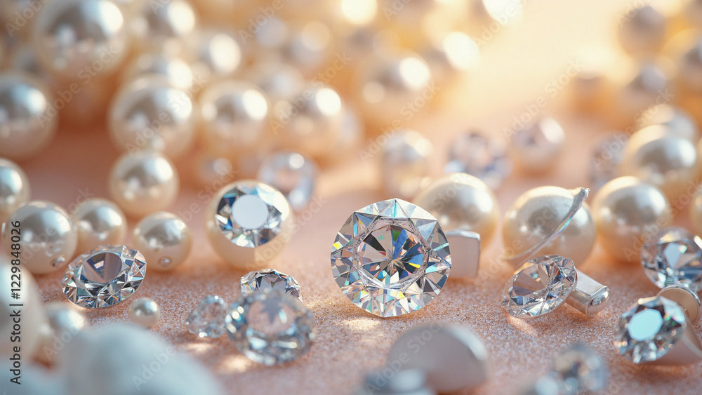 Luxurious Silver Diamond Pearl Background for High-End Marketing, Beauty Packaging, and Premium Branding Luxurious Silver Diamond Pearl Background for High-End Marketing, Beauty Packaging, and Premium Branding