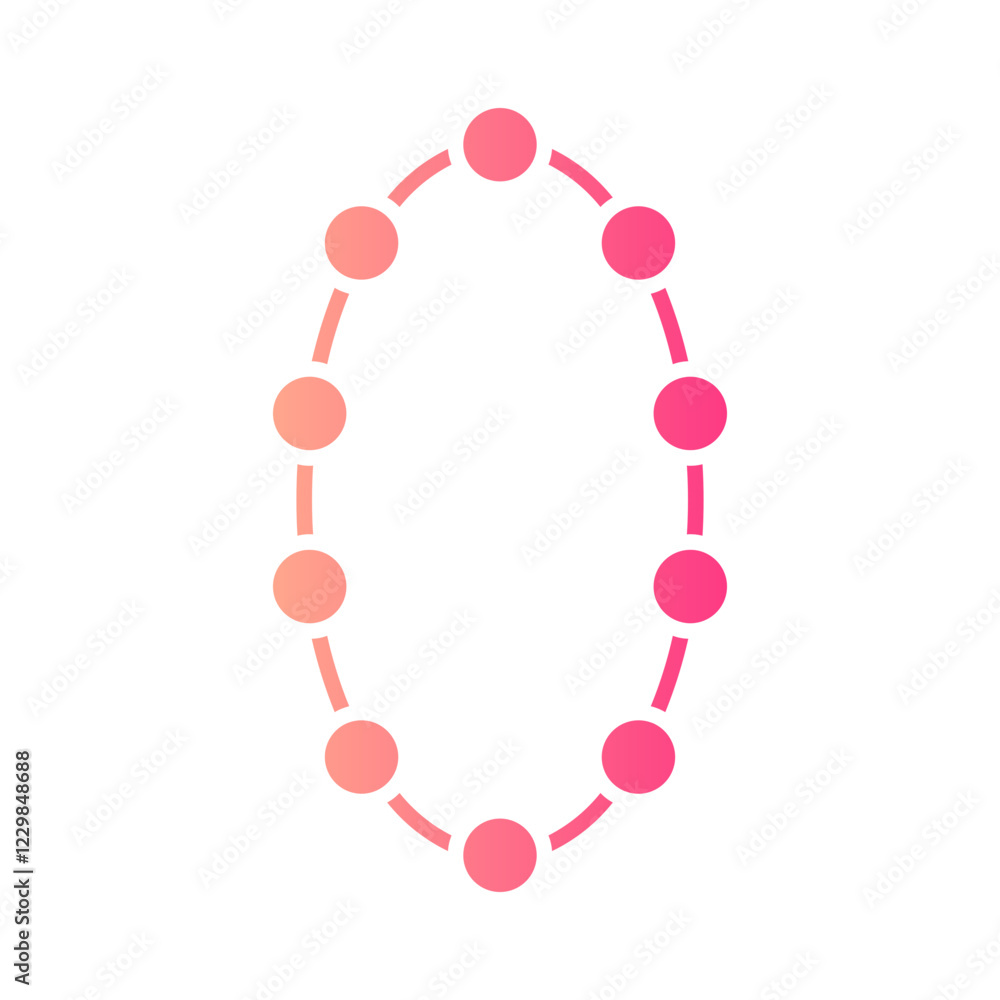 Beads gradient icon Beads gradient icon