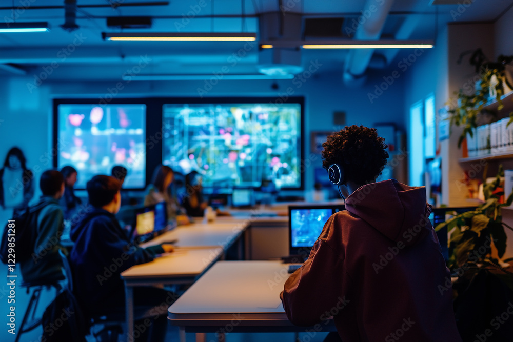 Innovative classroom fosters student interaction and collaboration with technology Innovative classroom fosters student interaction and collaboration with technology