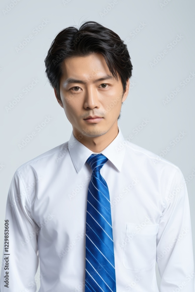arafed asian man in a white shirt and blue tie arafed asian man in a white shirt and blue tie
