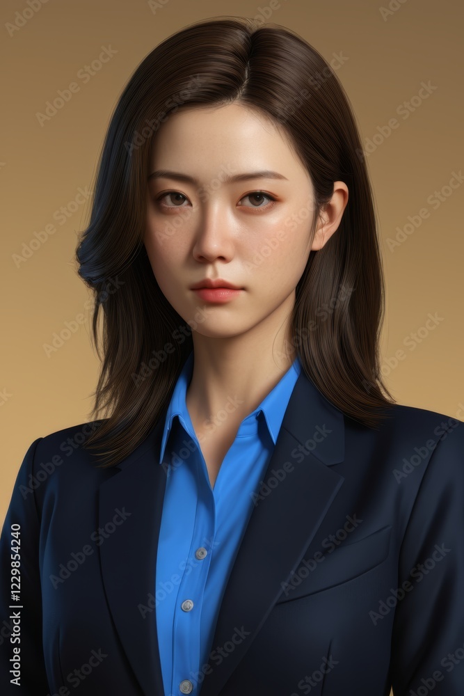arafed image of a woman in a blue shirt and a black jacket arafed image of a woman in a blue shirt and a black jacket