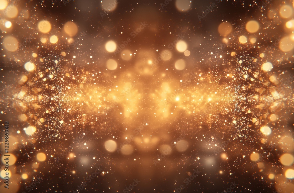 Shimmering Golden Lights Creating an Ethereal Background of Bright Bokeh and Starry Particles for Use in Abstract Designs and Artistic Projects Shimmering Golden Lights Creating an Ethereal Background of Bright Bokeh and Starry Particles for Use in Abstract Designs and Artistic Projects