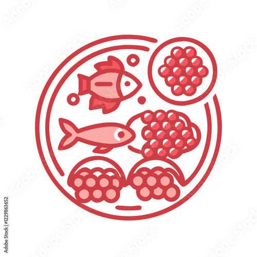 Red Caviar & Seafood Icon