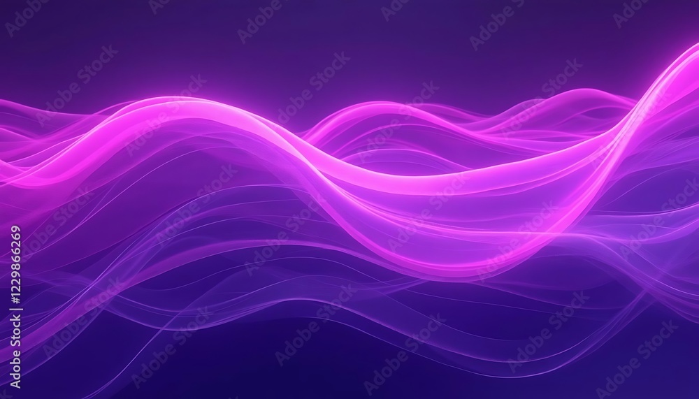 Naklejka premium Abstract Purple Waves Background Image Download