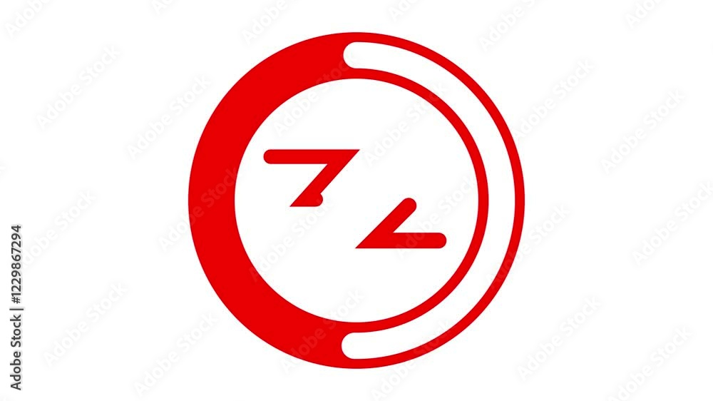 Number of 32 red circle slow motion icon Number of 32 red circle slow motion icon