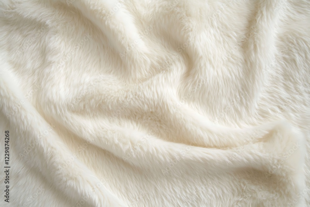 White fluffy fur fabric wool texture White fluffy fur fabric wool texture