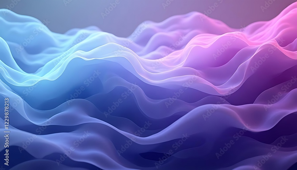Obraz premium Abstract Blue Purple Wave Background Image