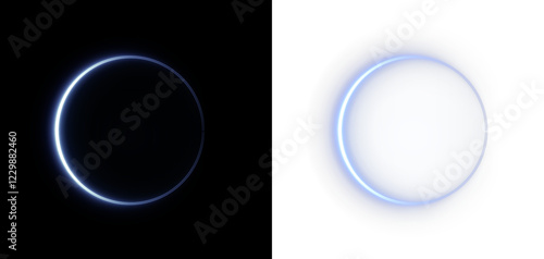 Collection of futuristic hud light blue frame. Technological background. Light glass gold frames square, oval, rectangle, circle. HUD PNG. Vector Illustration.
