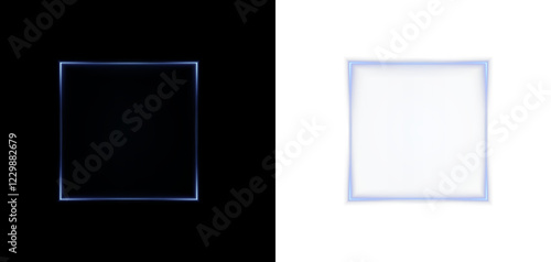 Collection of futuristic hud light blue frame. Technological background. Light glass gold frames square, oval, rectangle, circle. HUD PNG. Vector Illustration.