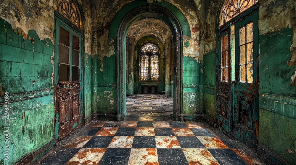 Fototapeta premium Enigmatic Ruins: A Glimpse into a Forgotten Past