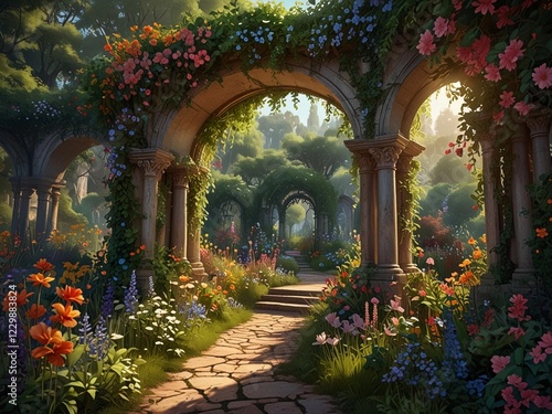 enchanted castle garden spring 