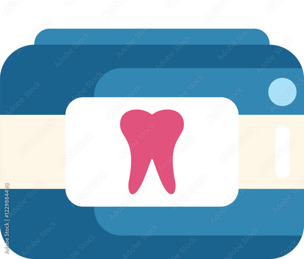 Illustration of a dental x ray machine showing a tooth on the screen, useful icon for dentists Illustration of a dental x ray machine showing a tooth on the screen, useful icon for dentists