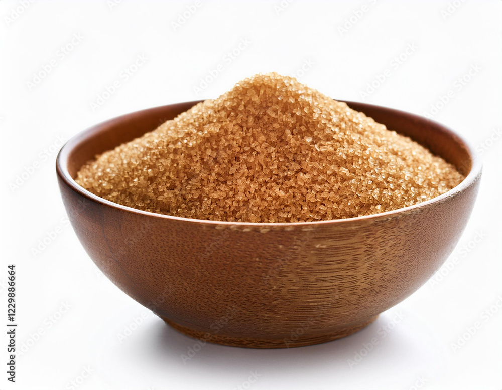 brown sugar in a bowl white background isolated brown sugar in a bowl white background isolated