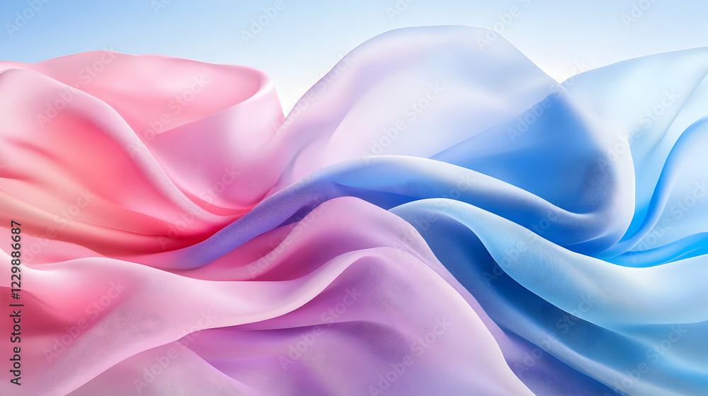 Abstract pastel-colored silk fabric draped in soft waves. Elegant and luxurious textile background texture. Abstract pastel-colored silk fabric draped in soft waves. Elegant and luxurious textile background texture.