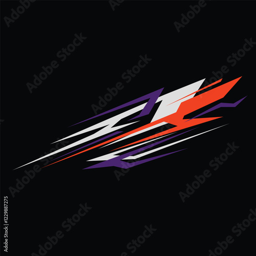 car body wrap livery decal vector design
