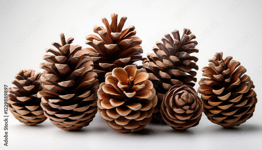 brown pine cone white background isolated brown pine cone white background isolated