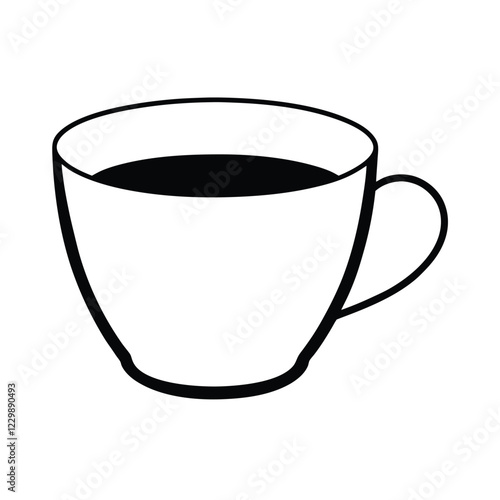 coffee cup isolated on white