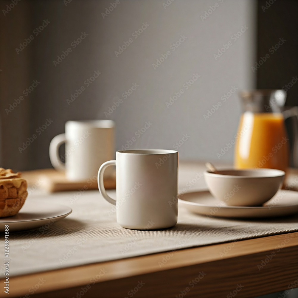 white cup of coffee on wooden table. blank white coffee mug mockup. white cup of coffee on wooden table. blank white coffee mug mockup.