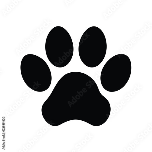 paw prints on white